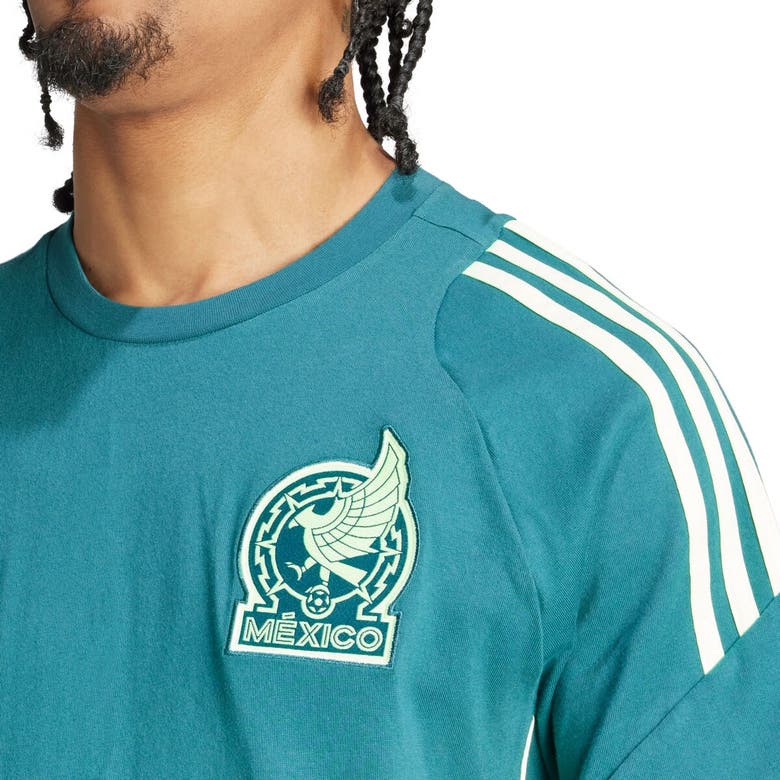 Shop Adidas Originals Adidas Green Mexico National Team 2024 Training Raglan T-shirt