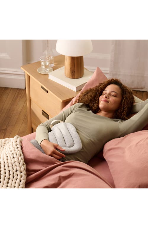Bearaby Snuggler Heated Weighted Calming Pad In Moonstone Grey