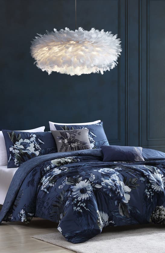 Shop Bebejan Delphine 5-piece Reversible Comforter Set In Blue
