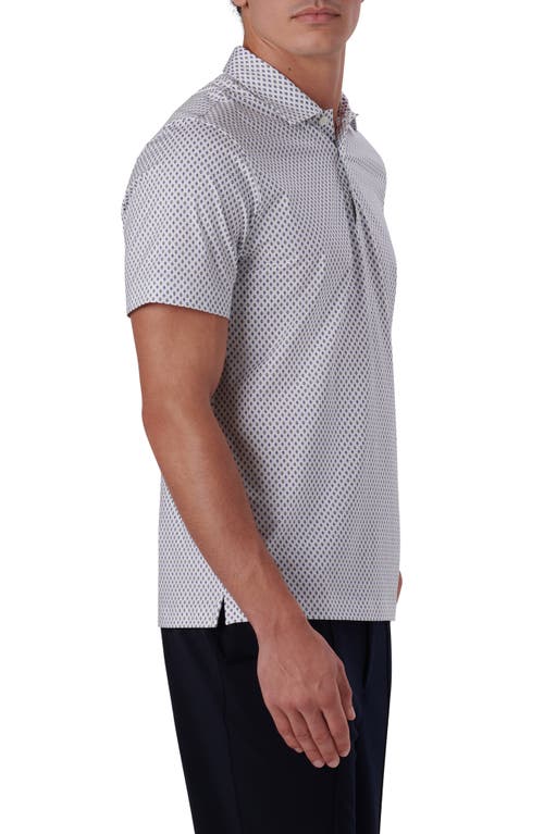 Shop Bugatchi Victor Ooohcotton® Print Polo In Chalk