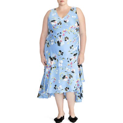 Plus Size Rachel Roy Collection Orchid Midi Dress, Blue