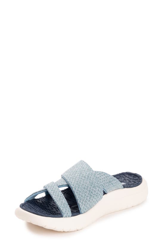 Shop Muk Luks Sassy Slide Sandal In Turquoise