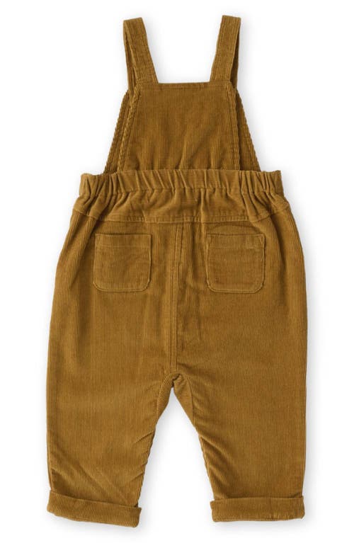 Shop Pehr Organic Cotton Corduroy Overalls In Yellow