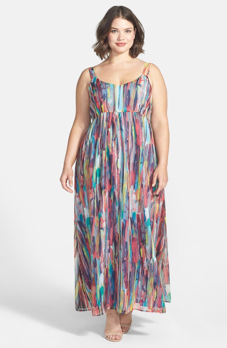 BB Dakota 'Lowe' Print Woven Maxi Dress (Plus Size) | Nordstrom
