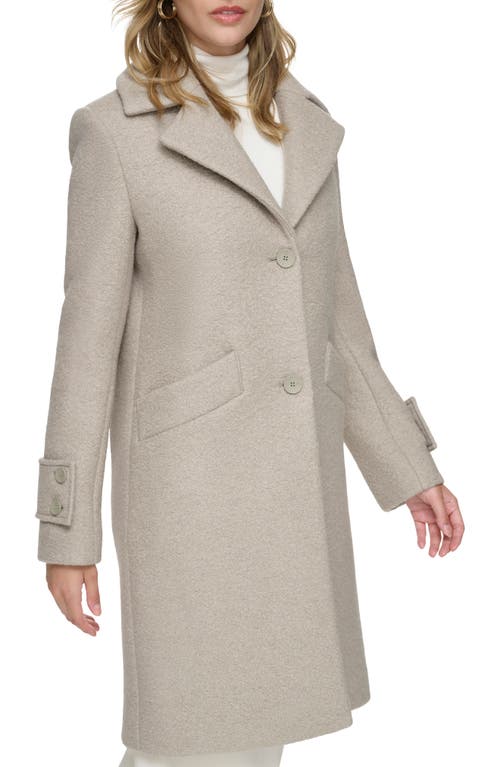 Andrew Marc Women's Regine Pressed Bouclé Wool Coat In Stone