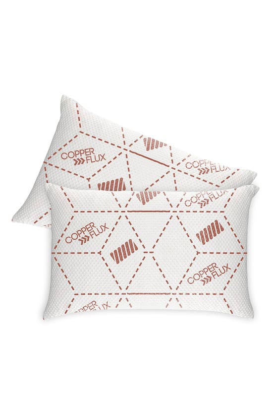 Shop Luxury Home 2-pack Infused Memory Foam Pillows In Copper