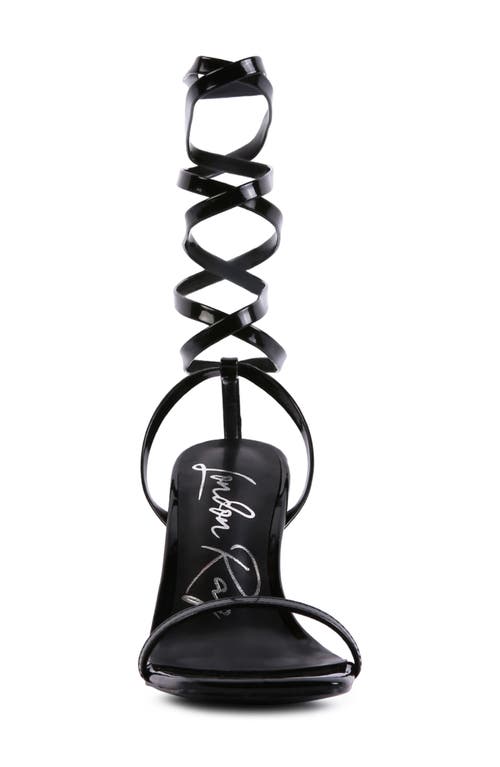Shop London Rag Lewk Strappy Sandal In Black