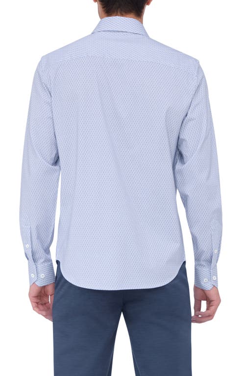 Bugatchi James Ooohcotton® Beehive Print Button-up Shirt In Lilac