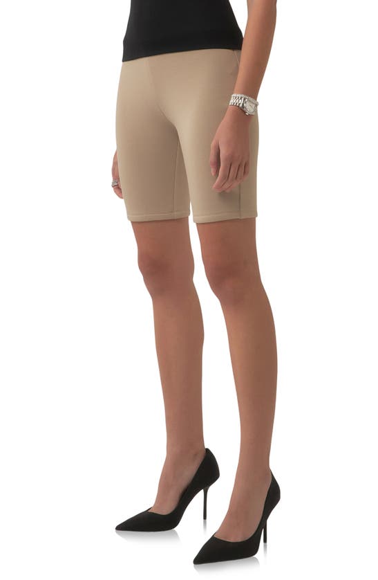 Grey Lab Bike Shorts In Taupe