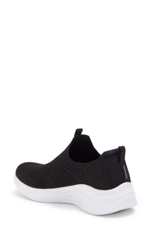 Skechers Ultra Flex 3.0 Classy Charm Sneaker In Black/white