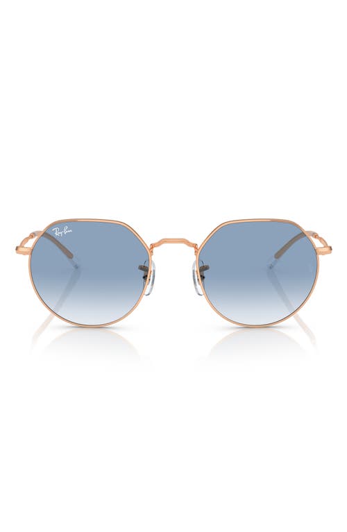 Ray-Ban Jack 55mm Irregular Sunglasses in Rose Gold at Nordstrom