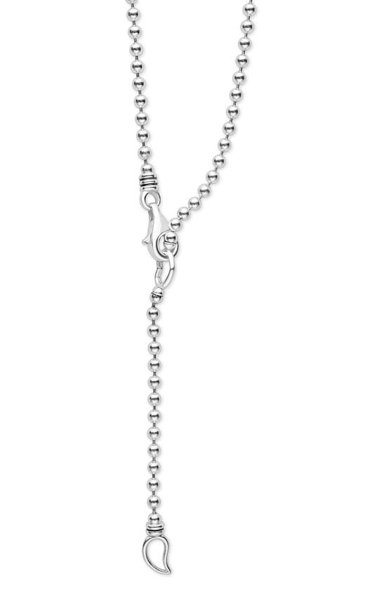 Shop Lagos Rittenhouse Diamond Pavé Pendant Necklace In Silver