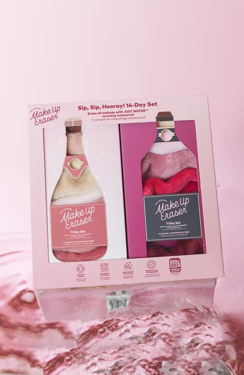 The Original Makeup Eraser Sip Sip Hooray! Set Usd $56 Value In Neutral Pinks