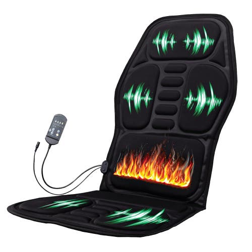Pursonic Chair Cushion With Heat And Vibration In Black
