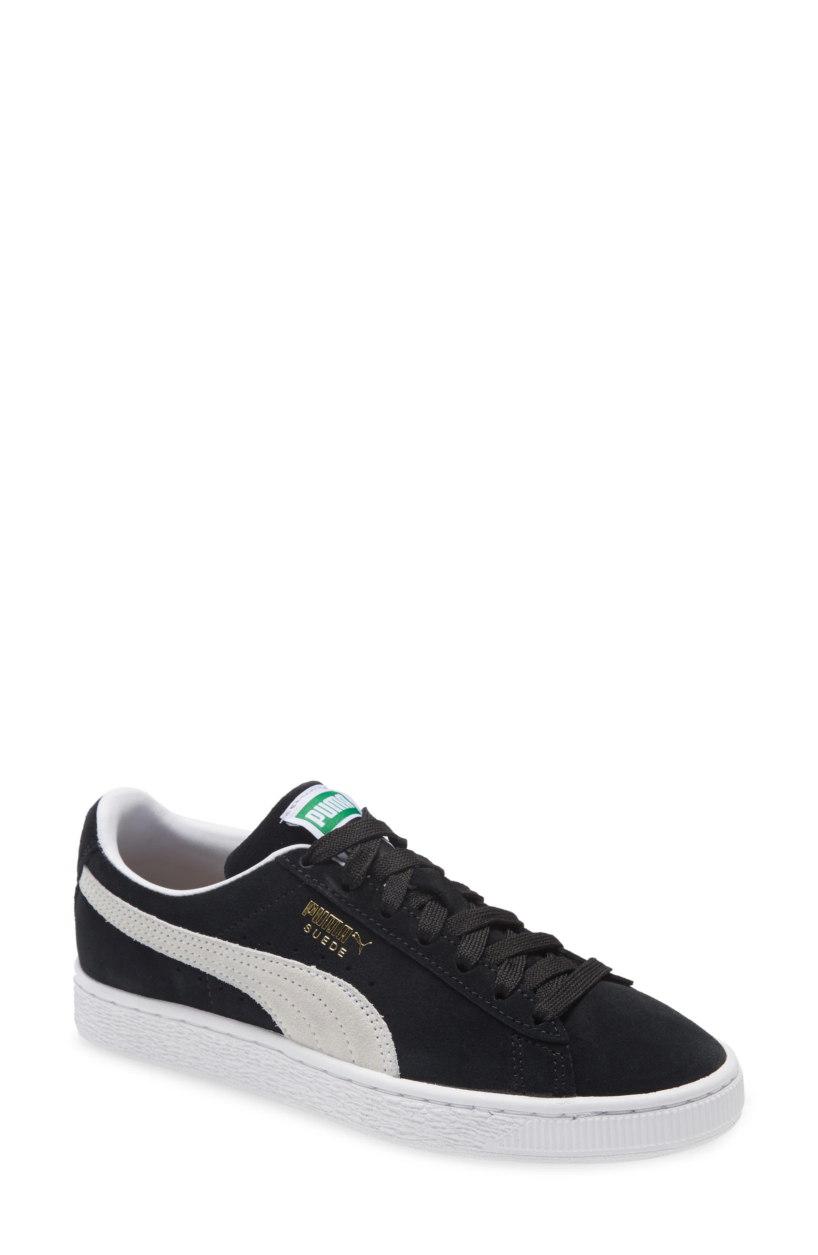 Puma Womens Suede Classic - Shoes Black/White Size 06.5