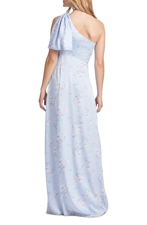 Shop Sachin & Babi Chelsea Floral One-shoulder Gown In Carolina Wildflowers