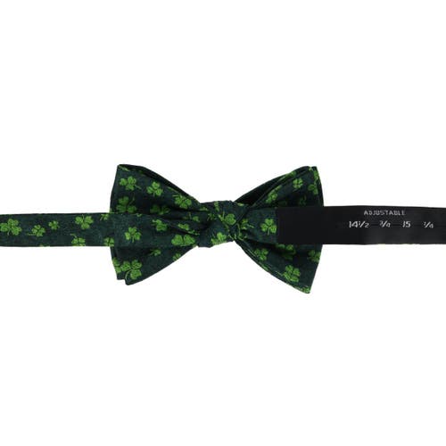 Shop Trafalgar Green Shamrock Novelty Silk Bow Tie