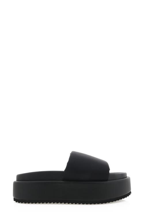 Shop Billini Gloria Platform Slide Sandal In Black Neoprene