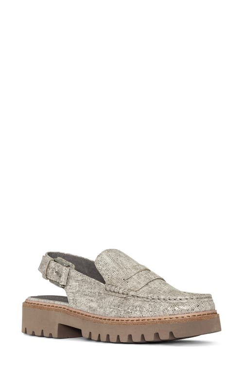 Donald Pliner Slingback Platform Penny Loafer Pewter at Nordstrom,