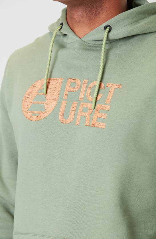 Shop Picture Organic Clothing Basement Cork Graphic Hoodie In Green Spray