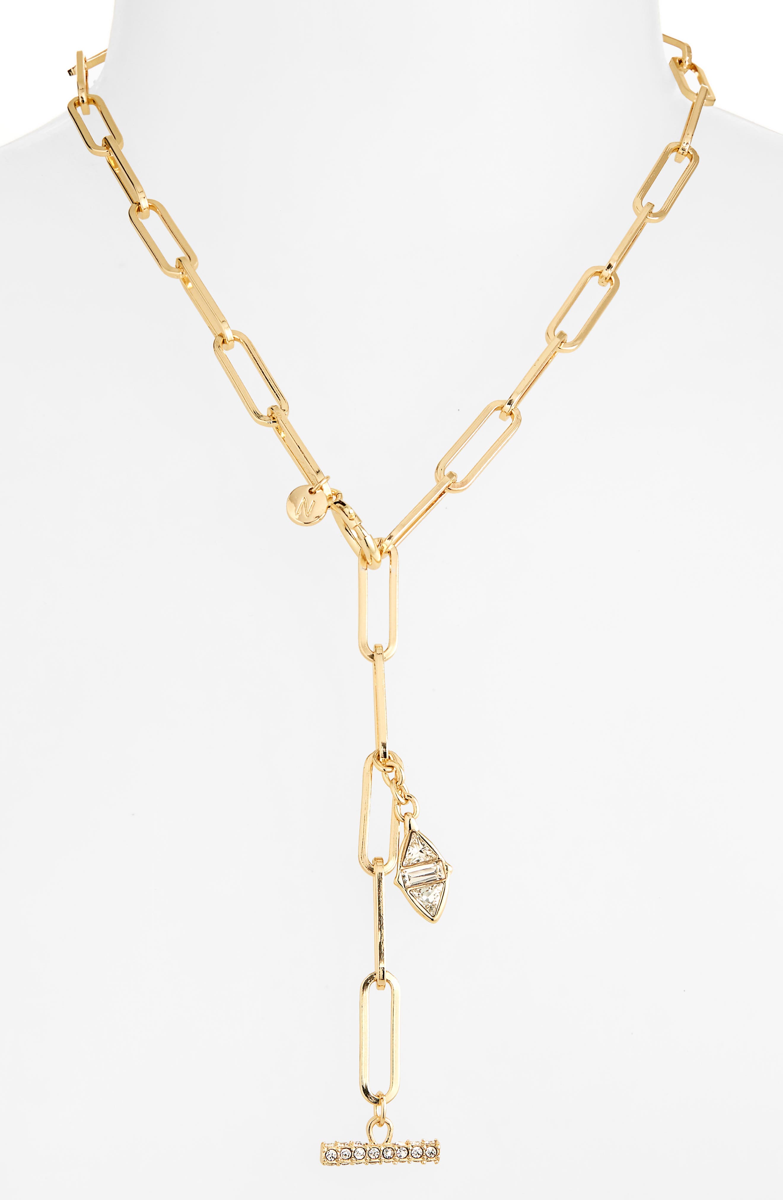 Nordstrom Paper Clip Chain Lariat 