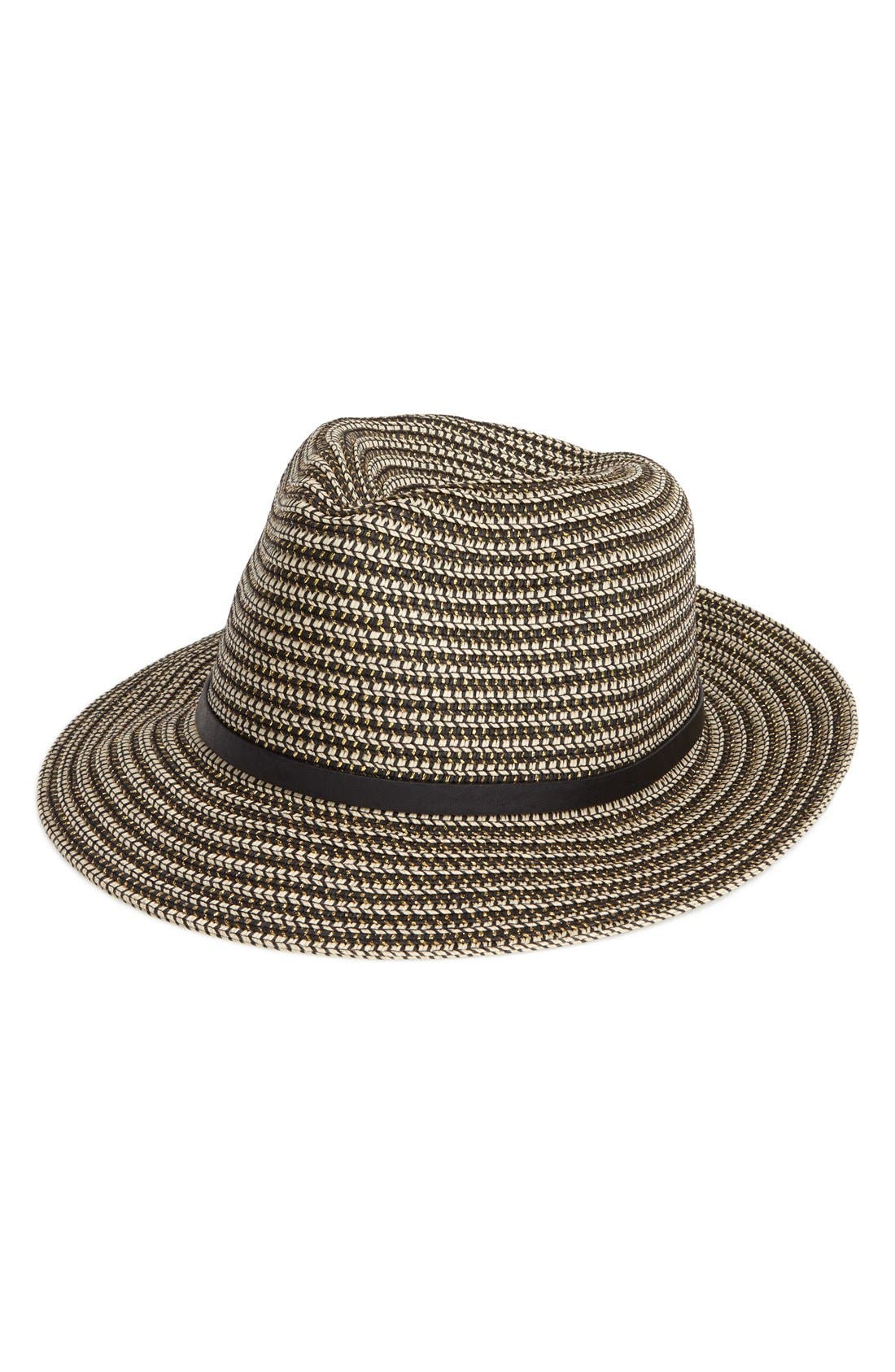 August Hat Metallic Trim Hat Nordstrom