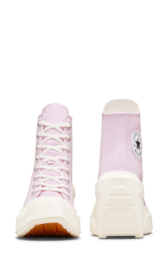 Shop Converse Chuck 70 De Luxe High Top Wedge Sneaker In Stardust Lilac/ Egret/ Black
