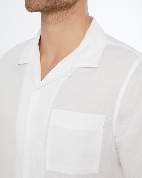 Shop Onia Air Linen Convertible Vacation Shirt In White