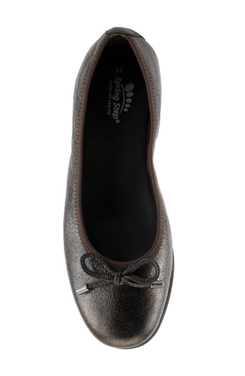 Spring Step Chesser Flat In Bronze