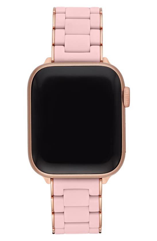 Michele Apple Watch Silicone Wrapped Interchangeable Bracelet, 38-42mm In Pink