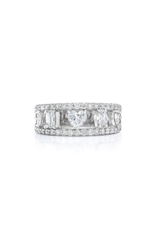 Fancy Mixed Cut Diamond Ring in White Gold/Diamond