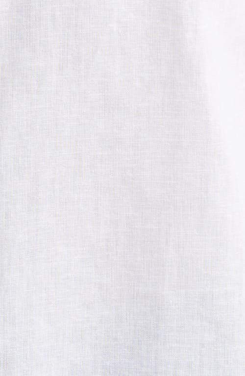 Shop 7 For All Mankind Solid Cotton & Linen Button-up Shirt In White