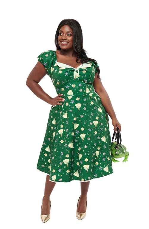 UNIQUE VINTAGE UNIQUE VINTAGE PLUS SIZE 1950S SWEETHEART SWING DRESS