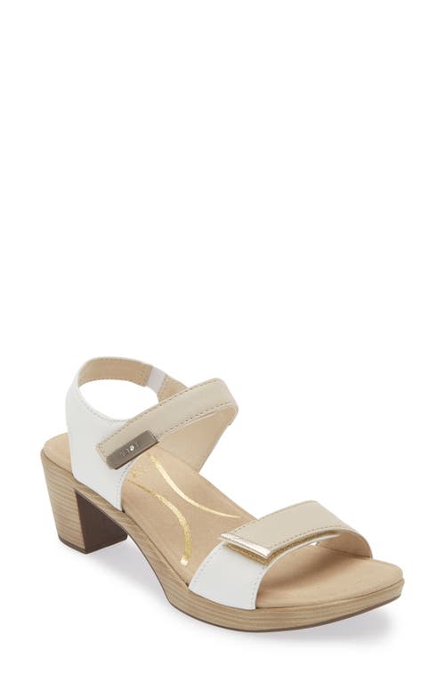 Naot 'intact' Sandal In Ivory/white/gold