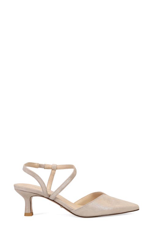 Shop Pelle Moda Kearn Asymmetric Ankle Strap Pump In Dark Taupe