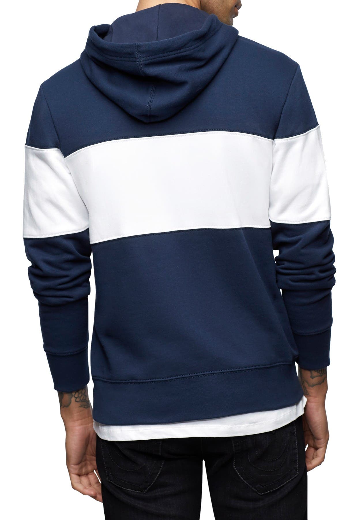 true religion stripe hoodie