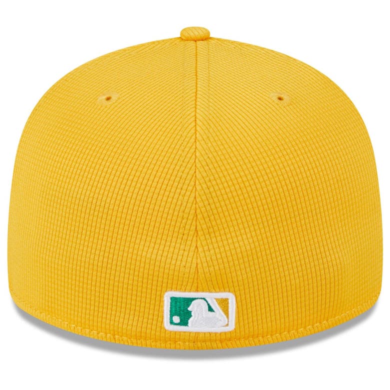 Shop New Era Gold Oakland Athletics 2024 Spring Training Low Profile 59fifty Fitted Hat