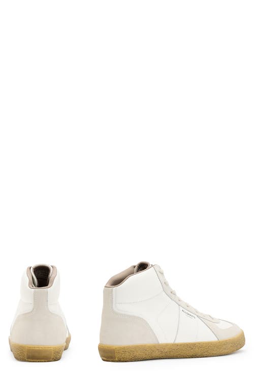 Shop Allsaints Jaimee High Top Sneaker In White/gum