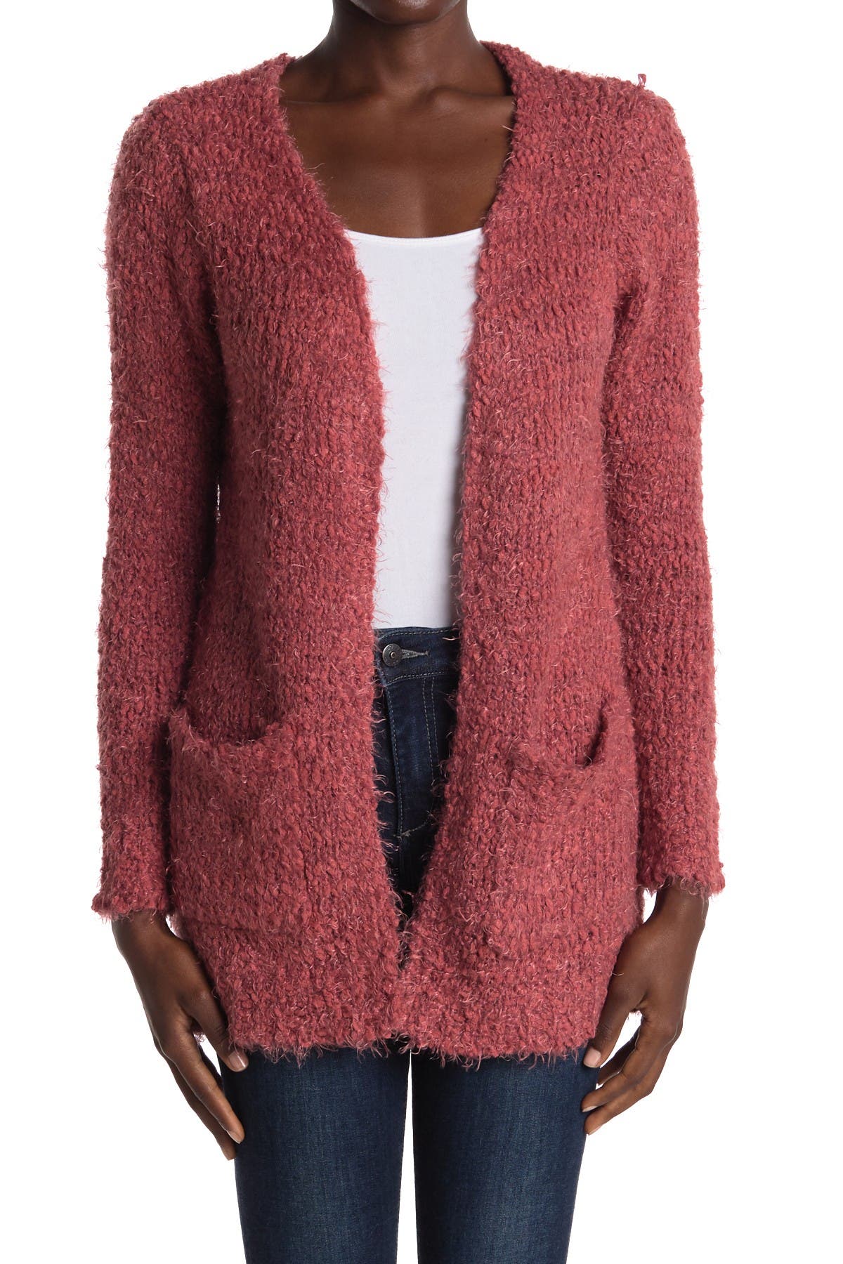 woven heart cardigan