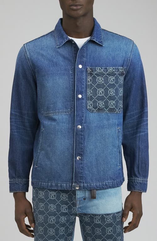 Sabea Denim Snap-Up Shirt in Indigo