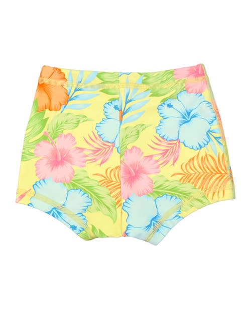 Ruggedbutts Boys Upf50+ Swim Shorties In Happy Hula