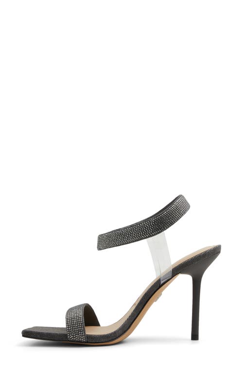 Shop Aldo Rosy Ankle Strap Sandal In Dark Grey