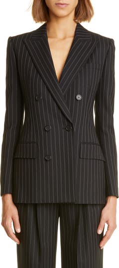 Lauren Ralph Lauren Womens Plus Wool Office Wear Double-Breasted Blazer