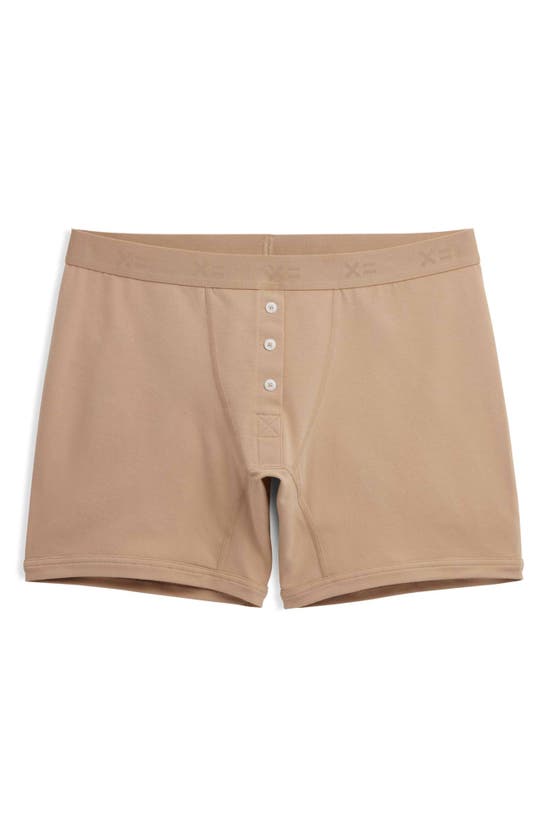 Tomboyx 6-inch Stretch Cotton Boxer Briefs In Chai