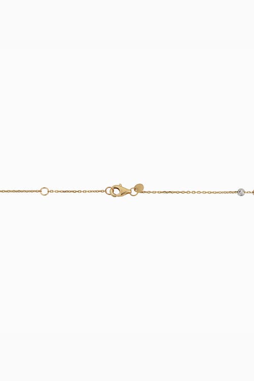 Shop Oradina 14k Tricolor Gold Celebration Ball Station Bracelet