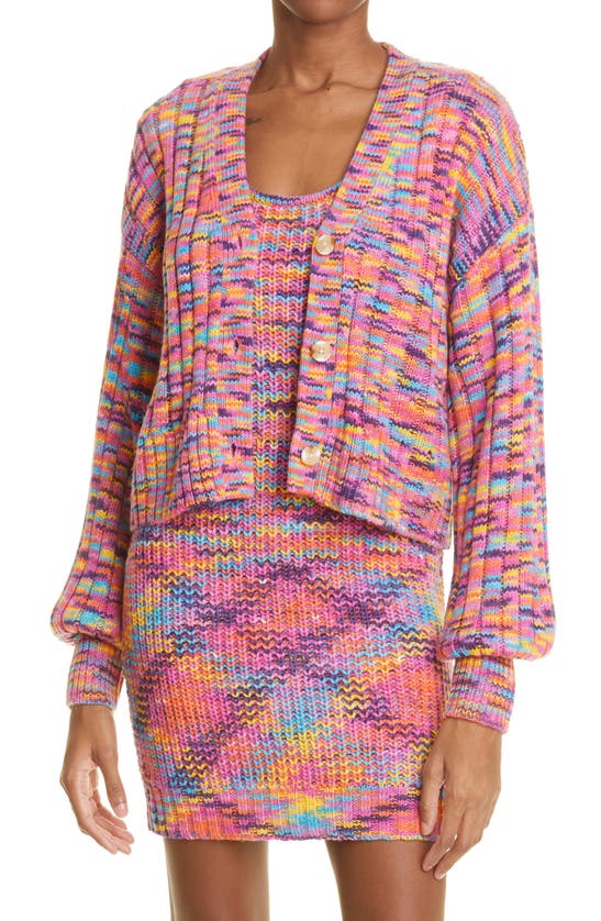 Staud Eloise Cardigan In Sunset