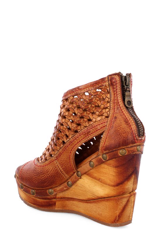 Bed Stu Odette Platform Wedge Sandal In Pecan Dd