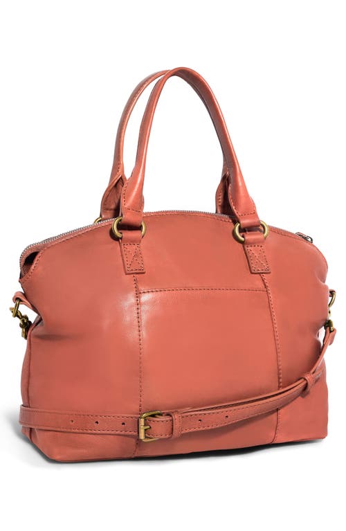 American Leather Co. Carrie Dome Satchel In Desert Rose Smooth