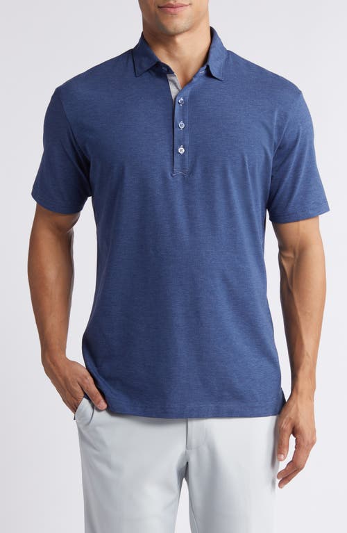 Linxter Cotton & Lyocell Blend Golf Polo in Navy