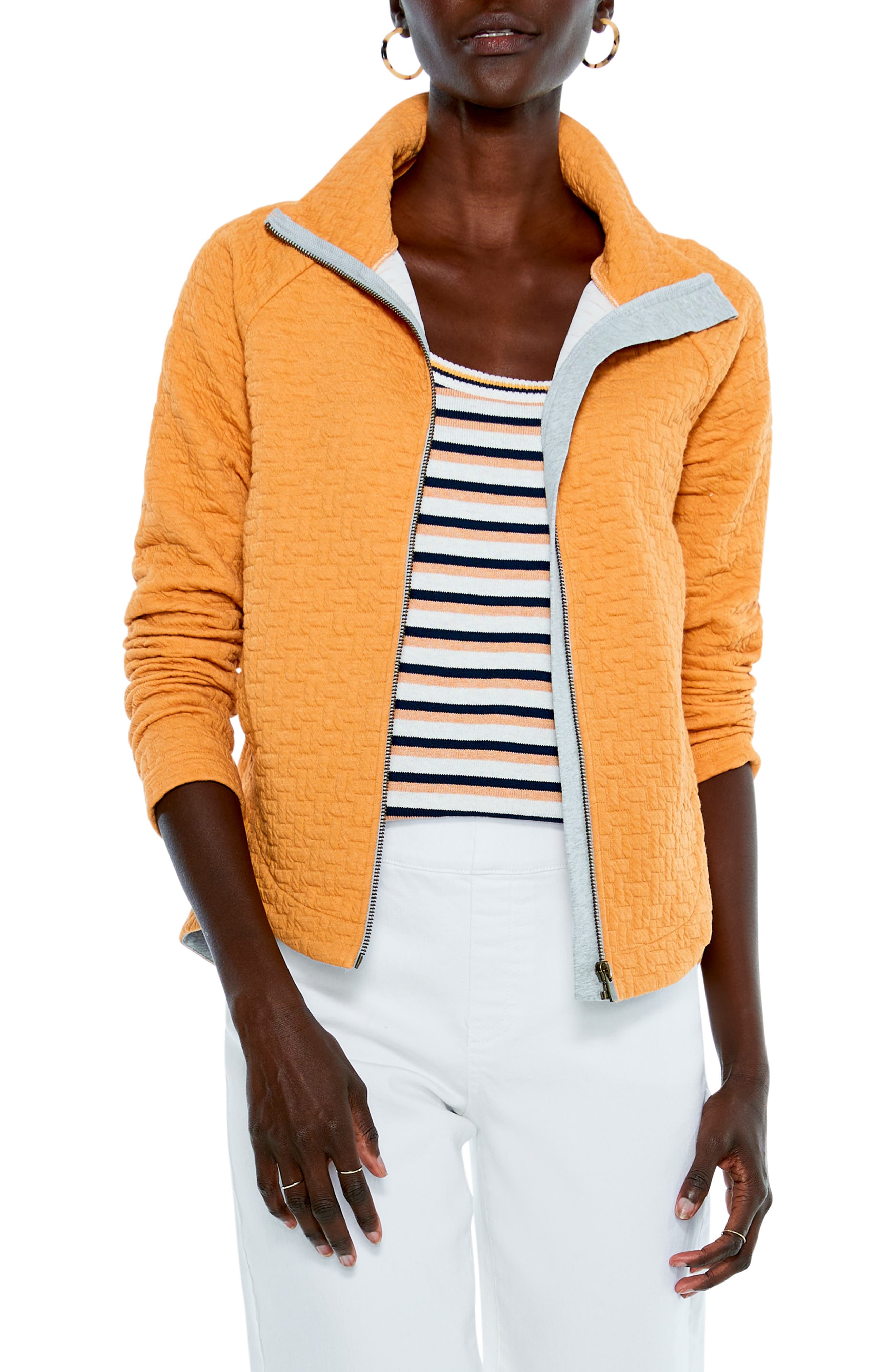 orange padded jacket women's